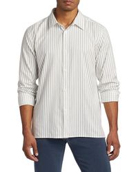 FRAME - Classic Striped Shirt - Lyst
