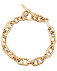 Saks Fifth Avenue - 14k Yellow Gold Oval & Mariner Link Chain Bracelet - Lyst