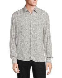 HUGO - Ermo Casual Slim Fit Print Shirt - Lyst