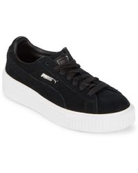 puma black lace shoes