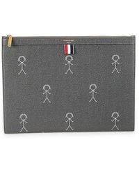 Thom Browne - Medium Print Leather Document Holder - Lyst