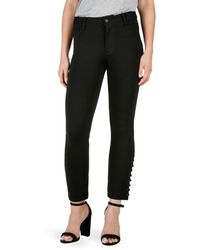 PAIGE Exclusive Luxe Ponte Straight Jeans - Black