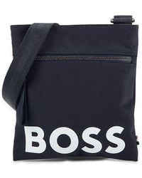 BOSS - Pixel Logo Crossbody Bag - Lyst