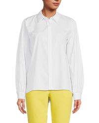 Calvin Klein - Solid Button Down Shirt - Lyst