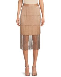 Twp - Straight Silk Midi Skirt - Lyst