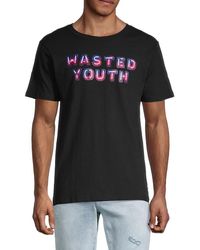 Wesc Wasted Youth Regular Fit Tee - Black