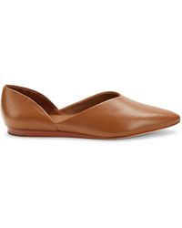 vince behati leather flat