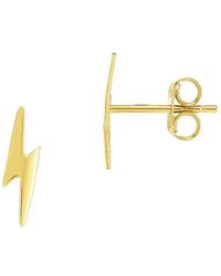 Saks Fifth Avenue - Saks Fifth Avenue 14k Lightning Bolt Stud Earrings - Lyst