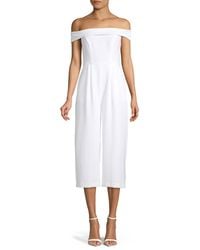 bcbgeneration white jumpsuit
