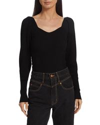 Design History - Ribbed Sweetheart Sweater - Lyst
