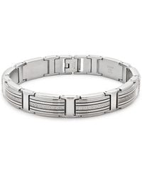 Esquire - Stainless Steel & 0.25 Tcw Diamond Bracelet - Lyst