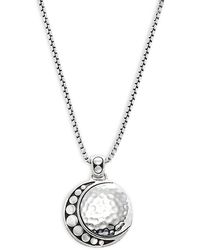 John Hardy - Sterling Silver Moon Phase Pendant Necklace - Lyst