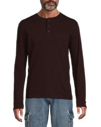 Vince - Long Sleeve Henley - Lyst