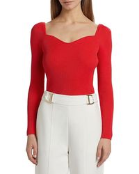 Tahari - The Soraya Rib-Knit Sweater - Lyst