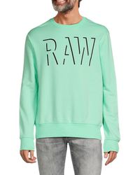 G-Star RAW - Logo Sweatshirt - Lyst
