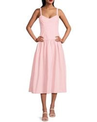 AREA STARS - Karin Fit & Flare Midi Dress - Lyst