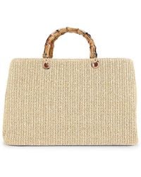 Collection 18 - Textured Bamboo Handle Tote - Lyst
