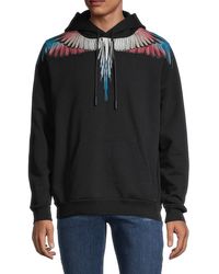 marcelo burlon moletom com capuz mens