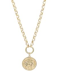 Saks Fifth Avenue - 14k Yellow Gold Horse Coin Pendant Necklace - Lyst
