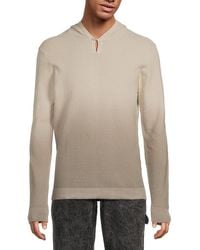 Kenneth Cole - Ombré Cotton Hoodie - Lyst