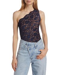 Cami NYC - Cornelia One-Shoulder Lace Bodysuit - Lyst
