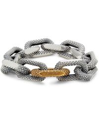Ambush Ambush Sterling Silver & Goldtone Textured Link Chain Bracelet - Metallic