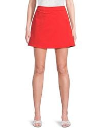 Saks Fifth Avenue - Solid Skort - Lyst