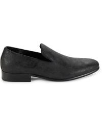 Saks Fifth Avenue - Steffan Washed Faux-Leather Loafers - Lyst