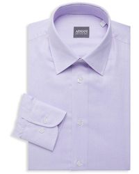 Armani Patterned Dress Shirt - Purple