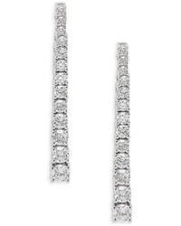 Effy - 14k White Gold & 0.68 Tcw Lab Grown Diamond Graduated Drop Earrings - Lyst