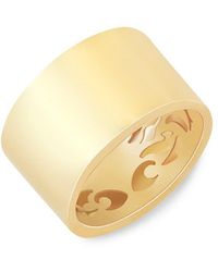 Saks Fifth Avenue - 14k Yellow Gold Wide Band Ring - Lyst