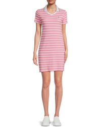 Tommy Hilfiger Striped Mini Dress - Pink