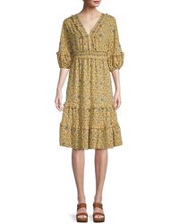 Max studio metallic mesh swing dress deals