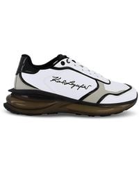 Karl Lagerfeld - Leather Logo Runner Sneakers - Lyst