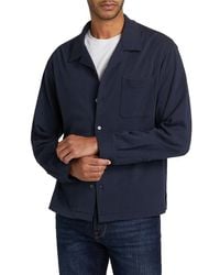 FRAME - Duo Fold Relaxed Fit Cotton Camp Shirt - Lyst