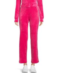 Juicy Couture Velour Joggers - Pink
