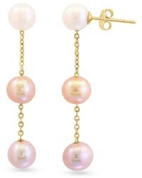 Saks Fifth Avenue - 14K & 6-6.5Mm Potato Shape Freshwater Pearl Linear Earrings - Lyst