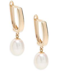 Saks Fifth Avenue - 14K & Fresh Water Pearl Drop Earrings - Lyst