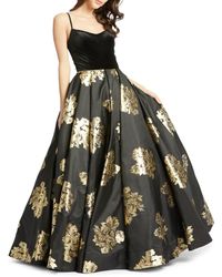 black dresses with gold