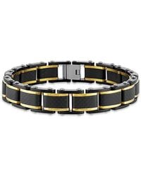 Esquire - Ip Two-Tone Stainless Steel Bracelet - Lyst