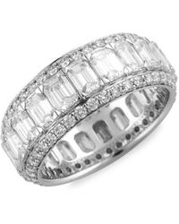 Badgley Mischka - Fancy Eternity 14K & 5 Tcw Lab-Grown Diamond Ring - Lyst