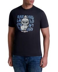 Karl Lagerfeld - Logo Graphic Cotton T-Shirt - Lyst