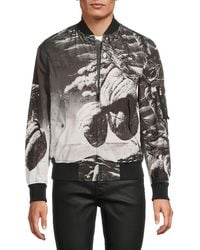Valentino - Abstract Print Bomber Jacket - Lyst