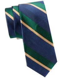 Ben Sherman - Diagonal Stripe Silk Tie - Lyst