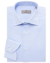 Canali - Textured Dress Shirt - Lyst