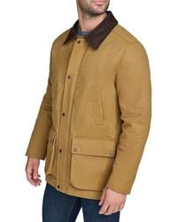 Cole Haan - Coated Cotton Rain Jacket - Lyst