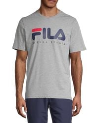 M Men Clothing Fila Men T-shirts & Polos Fila Men T-shirts Fila Men gray T-shirt FILA 2 T-shirts Fila Men 