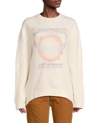 Zadig & Voltaire - Otilia Drop Shoulder Sweatshirt - Lyst
