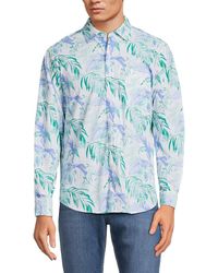 Tommy Bahama - Siesta Key Floating Leaf Print Shirt - Lyst