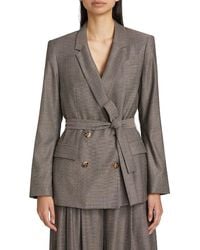 Twp - Wool-Blend Tie-Waist Smoking Jacket - Lyst